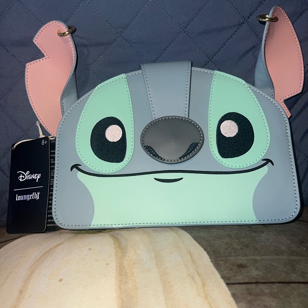 Loungefly Disney Lilo & Stitch Figural Stitch Crossbody Bag